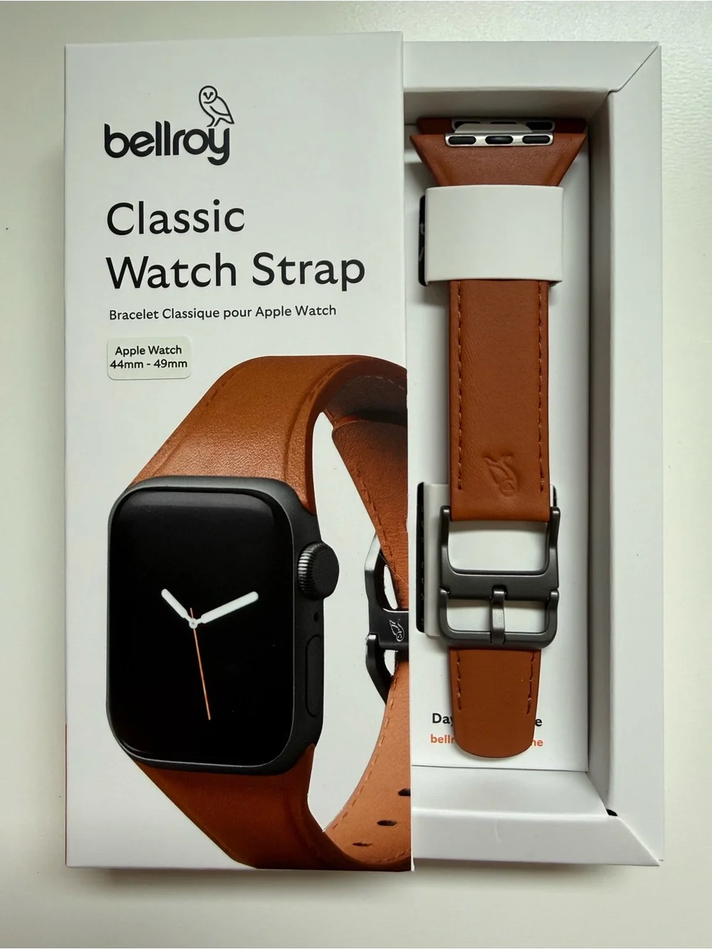 Bellroy Classic Watch Strap - Brown & Tan Leather